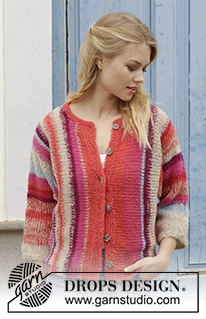 Free patterns - Proste rozpinane swetry / DROPS 187-18
