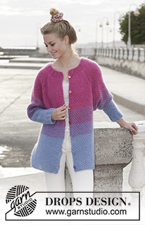 Free patterns - Proste rozpinane swetry / DROPS 187-39