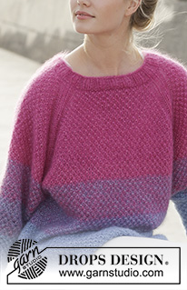 Free patterns - Swetry przez głowę w paski / DROPS 187-9