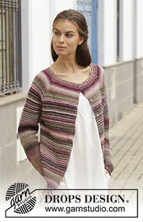 Free patterns - Damskie długie rozpinane swetry / DROPS 188-25