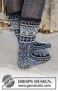 Free patterns - Nordiske sokker / DROPS 193-11