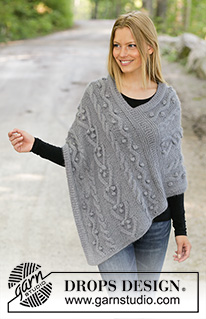 Free patterns - Poncho's voor dames / DROPS 195-9