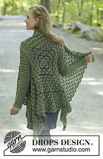 Free patterns - Damskie długie rozpinane swetry / DROPS 196-28