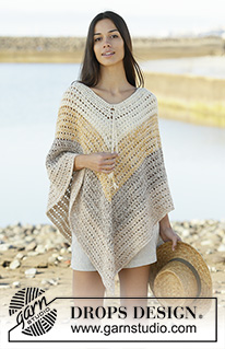 Free patterns - Poncho's voor dames / DROPS 200-32