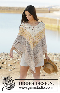 Free patterns - Poncho's voor dames / DROPS 200-32