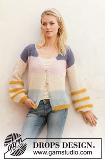 Free patterns - Proste rozpinane swetry / DROPS 201-21