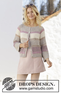 Free patterns - Proste rozpinane swetry / DROPS 201-26