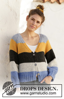 Free patterns - Proste rozpinane swetry / DROPS 202-10
