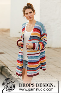 Free patterns - Proste rozpinane swetry / DROPS 202-2