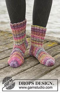 Free patterns - Puolisääreen ylettyvät sukat / DROPS 203-29