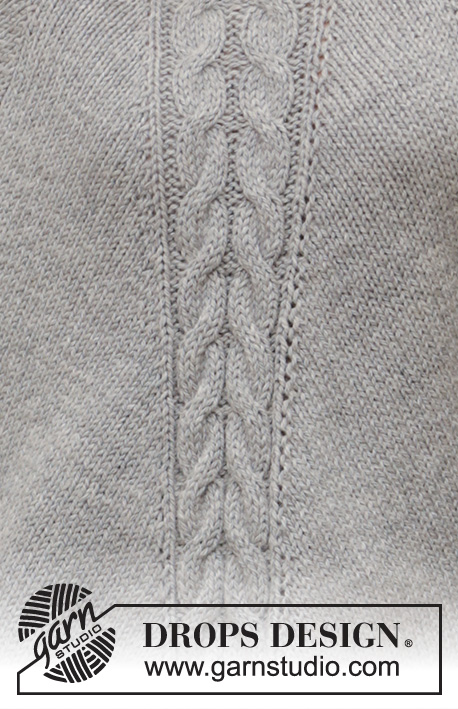 Northern Exposure / DROPS 205-2 - Pulôver poncho tricotado de cima para baixo, com cavas raglan, torcidos e gola subida, em DROPS Nepal. Do S ao XXXL.