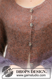 Free patterns - Proste rozpinane swetry / DROPS 206-6