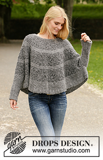 Free patterns - Poncho's voor dames / DROPS 207-18