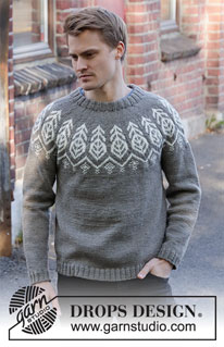 Free patterns - Męskie swetry przez głowę / DROPS 208-15