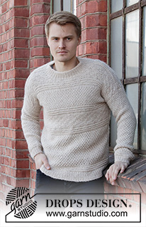 Free patterns - Męskie swetry przez głowę / DROPS 208-16