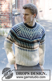 Free patterns - Męskie swetry przez głowę / DROPS 208-17