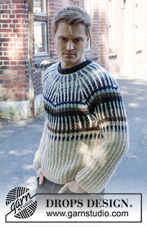 Free patterns - Męskie swetry przez głowę / DROPS 208-17