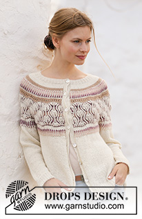 Free patterns - Damskie rozpinane swetry / DROPS 213-6