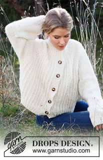 Free patterns - Damskie rozpinane swetry / DROPS 215-28