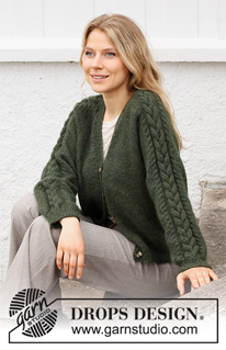 Free patterns - Damskie rozpinane swetry / DROPS 215-6