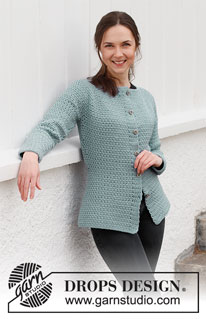 Free patterns - Damskie rozpinane swetry / DROPS 216-34