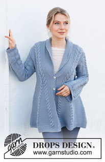Free patterns - Damskie długie rozpinane swetry / DROPS 216-4