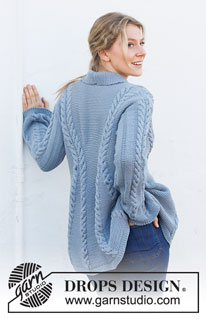 Free patterns - Damskie długie rozpinane swetry / DROPS 216-4