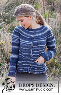 Free patterns - Proste rozpinane swetry / DROPS 216-42