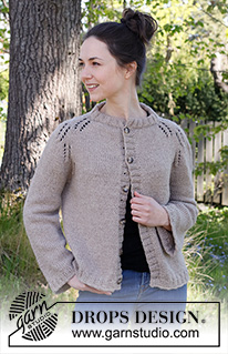 Free patterns - Damskie rozpinane swetry / DROPS 218-13