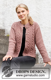 Free patterns - Damskie rozpinane swetry / DROPS 218-16