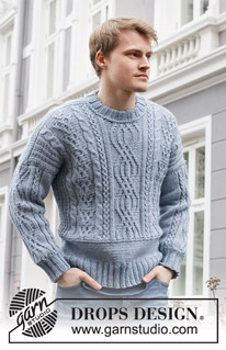Free patterns - Męskie swetry przez głowę / DROPS 219-12
