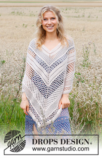 Free patterns - Poncho's voor dames / DROPS 220-23