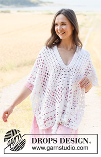 Free patterns - Poncho's voor dames / DROPS 222-18