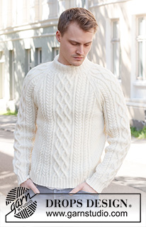 Free patterns - Męskie swetry przez głowę / DROPS 224-10
