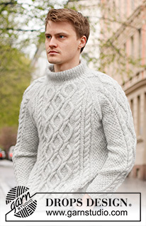 Free patterns - Męskie swetry przez głowę / DROPS 224-4