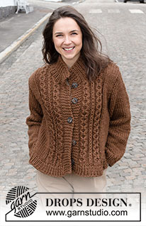 Free patterns - Damskie rozpinane swetry / DROPS 227-50