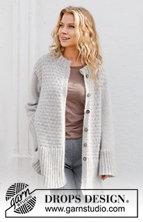 Free patterns - Damskie długie rozpinane swetry / DROPS 228-30