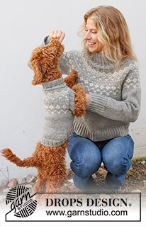 Free patterns - Swetry dla psów / DROPS 228-53