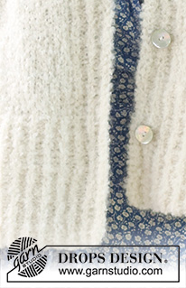 Soft Journey Cardigan / DROPS 230-10 - Casaco tricotado em DROPS Alpaca Bouclé e DROPS Kid-Silk, de baixo para cima em ponto meia com fendas nos lados e mangas ¾. Do S ao XXXL.