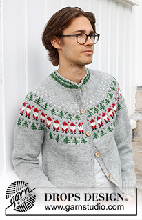 Free patterns - Męskie rozpinane swetry / DROPS 233-13
