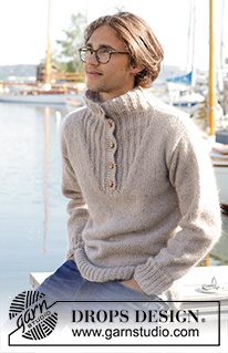 Free patterns - Męskie swetry przez głowę / DROPS 233-8
