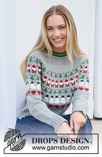 Free patterns - Świąteczne swetry / DROPS 235-39