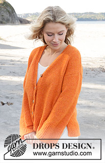 Free patterns - Proste rozpinane swetry / DROPS 240-20