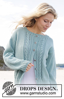 Free patterns - Damskie rozpinane swetry / DROPS 241-18