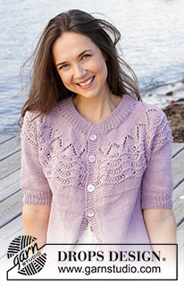 Free patterns - Rozpinane swetry z krótkim rękawem / DROPS 241-31