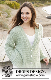 Free patterns - Proste rozpinane swetry / DROPS 241-5