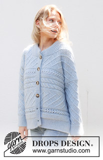 Free patterns - Damskie rozpinane swetry / DROPS 243-31