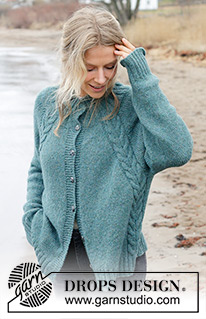 Free patterns - Damskie rozpinane swetry / DROPS 244-11