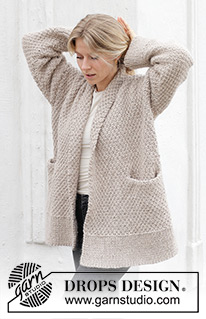 Free patterns - Damskie rozpinane swetry / DROPS 244-16