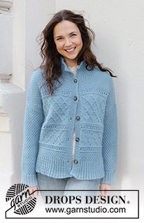 Free patterns - Damskie rozpinane swetry / DROPS 245-15
